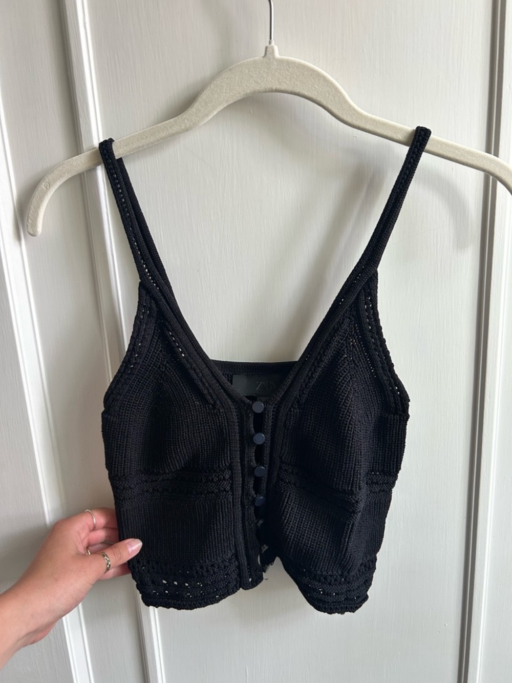 Zara Black Knit Top - Picture 2 of 5